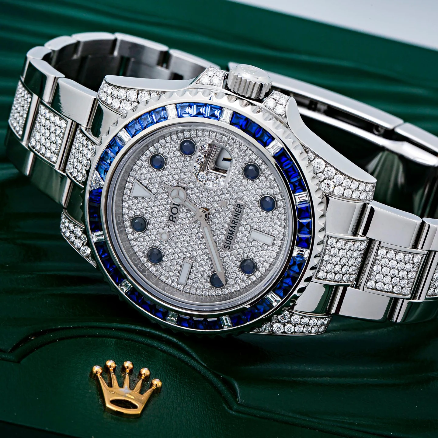 Rolex Submariner Date 116610 40MM Silver Diamond Dial With Stainless Steel Bracelet - Image 3