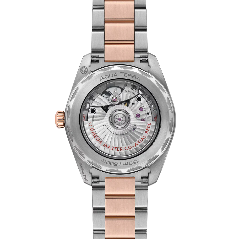 Omega Seamaster Aqua Terra 150M 38 mm Grey Dial Stainless Steel and Sedna™ 18k Rose Gold Bracelet 220.20.38.20.06.001 - Image 2