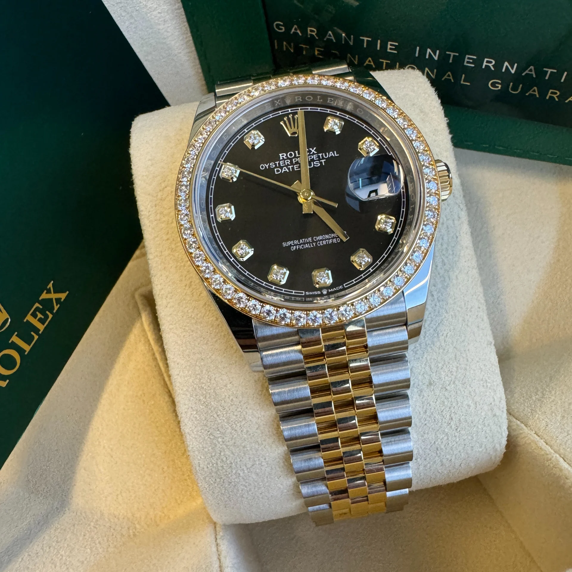 Rolex Datejust 36mm 126283 Bright Black Dial Oyster Bracelet Watch - Image 11