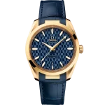 Omega Seamaster Aqua Terra 150M 38 mm Blue Dial 18k Yellow Gold Strap 522.53.38.20.03.001