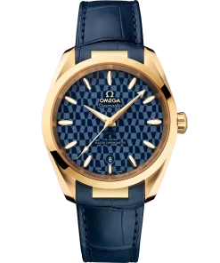 Omega Seamaster Aqua Terra 150M 38 mm Blue Dial 18k Yellow Gold Strap 522.53.38.20.03.001