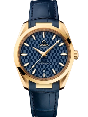 Omega Seamaster Aqua Terra 150M 38 mm Blue Dial 18k Yellow Gold Strap 522.53.38.20.03.001