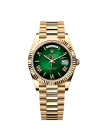 Rolex  Yellow Gold President Day Date 40mm Green Roman Ombre Dial - 228238