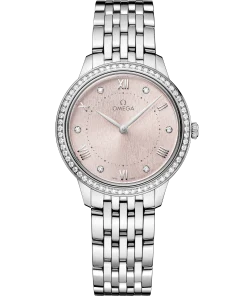 Omega De Ville Prestige, Stainless Steel and Diamond-set, 30mm Quartz 434.15.30.60.52.001