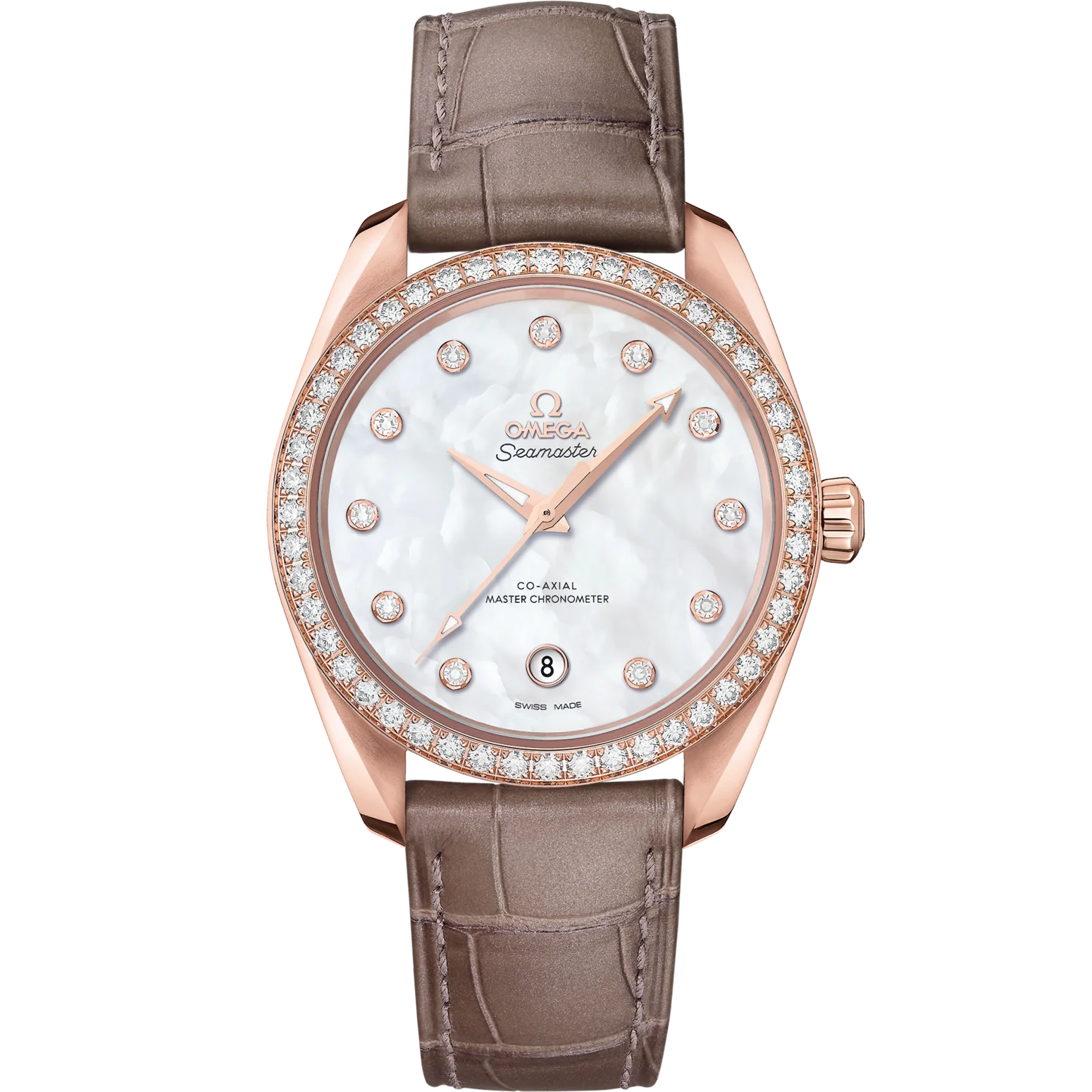 Omega Seamaster Aqua Terra 150M 38 mm White Dial Sedna™18k Rose Gold Strap 220.58.38.20.55.001