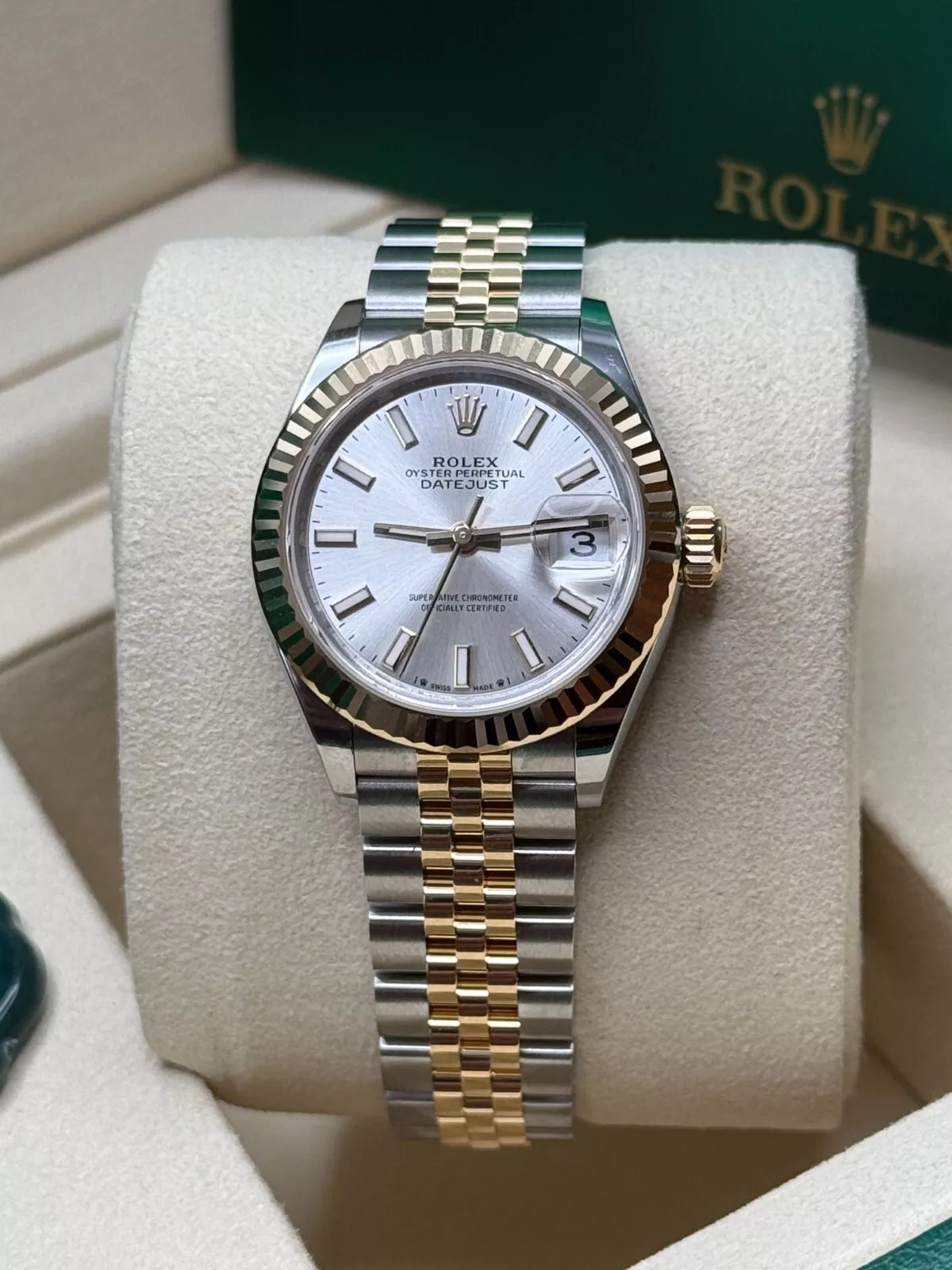 Rolex Lady-Datejust 28mm 279173 Silver Index Dial Oyster Bracelet - Image 7