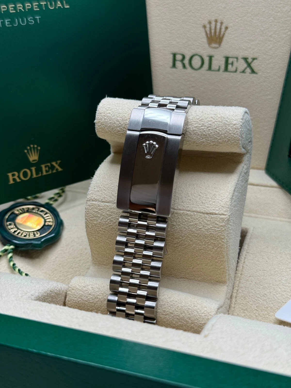 Rolex Datejust 41mm 126334 Blue Roman Oyster Stainless Steel Men's Watch - Image 7