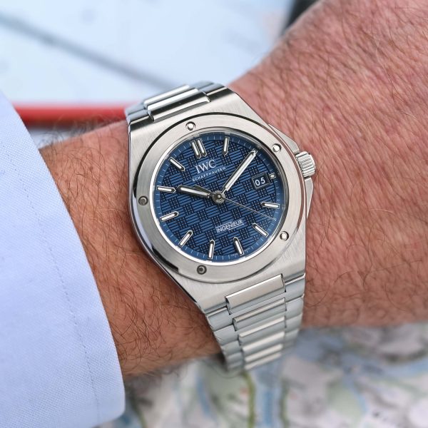 IWC Ingenieur Perpetual Calendar 41mm MensWatch Blue IW328907