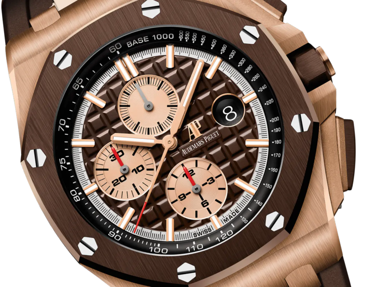 A&P OFFSHORE Pink Gold Brown Camouflage Dial CHRONOGRAPH 44mm 26401RO.OO.A087CA.01 - Image 2