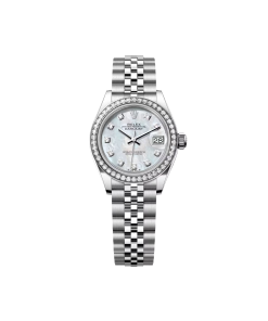 Rolex Lady-Datejust 28mm 279384RBR White Mother-of-Pearl Dial Oyster Bracelet