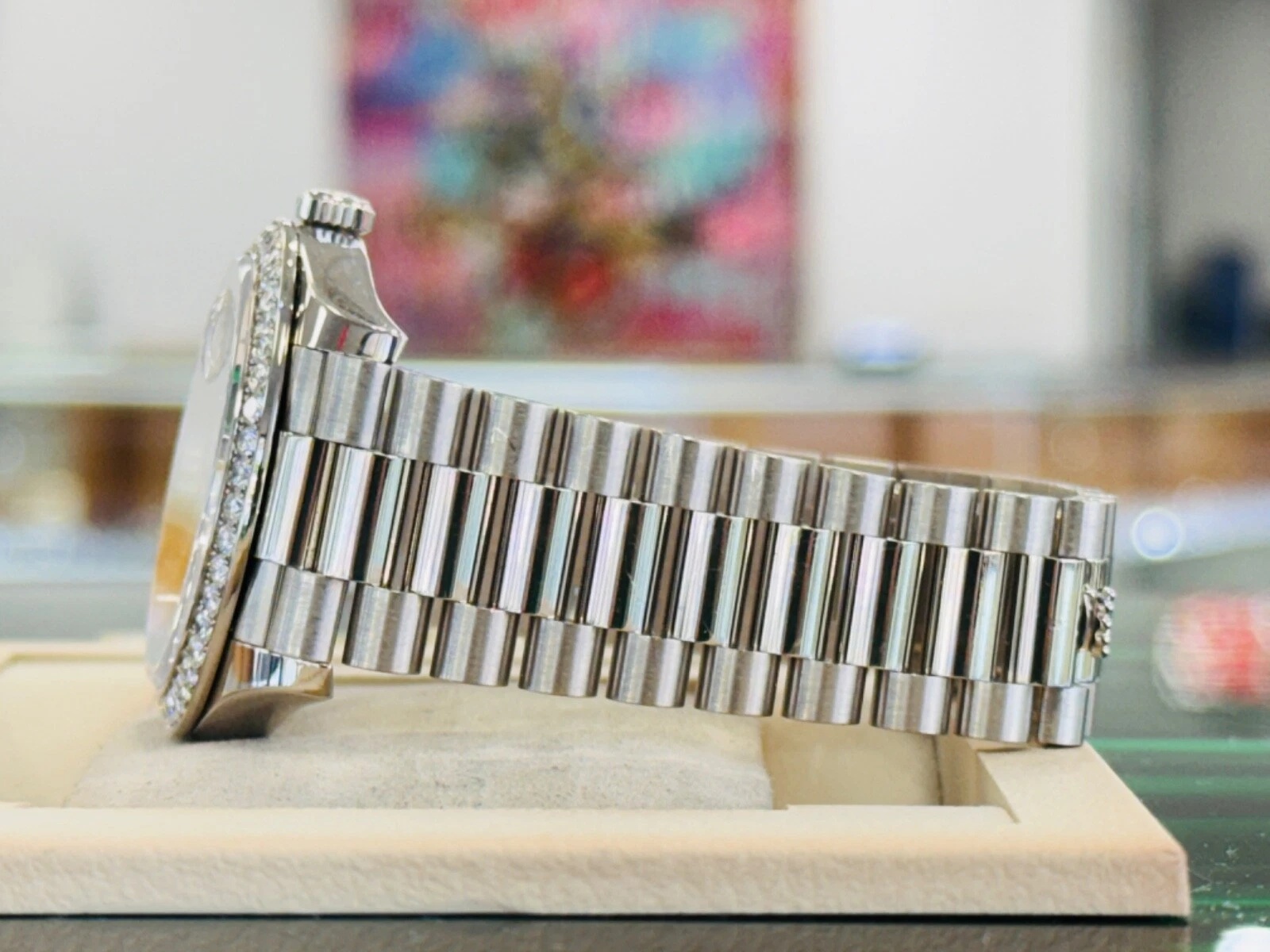 Rolex Day-Date 40mm 228349RBR-0001 Silver Dial President Bracelet - Image 6