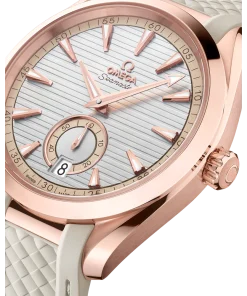 Alternative view of Omega Seamaster Aqua Terra 150M 41mm Silver Dial Sedna™ 18k Rose Gold Strap 220.52.41.21.02.001