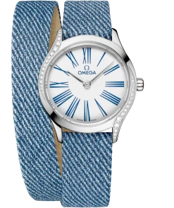 Omega De Ville Mini Trésor 26mm White Dial with Diamonds Stainless Steel Strap 428.17.26.60.04.009