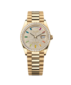 Rolex Day Date 128348RBR-0030 Diamonds & Sapphires Dia 36mm