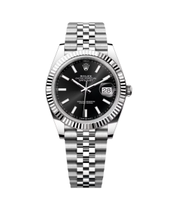 Rolex Datejust Black Index Jubilee 41mm Stainless Steel - 126334