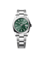 Rolex  Datejust 36mm 126200 Mint Green Dial Stainless Steel Oyster Bracelet Watch