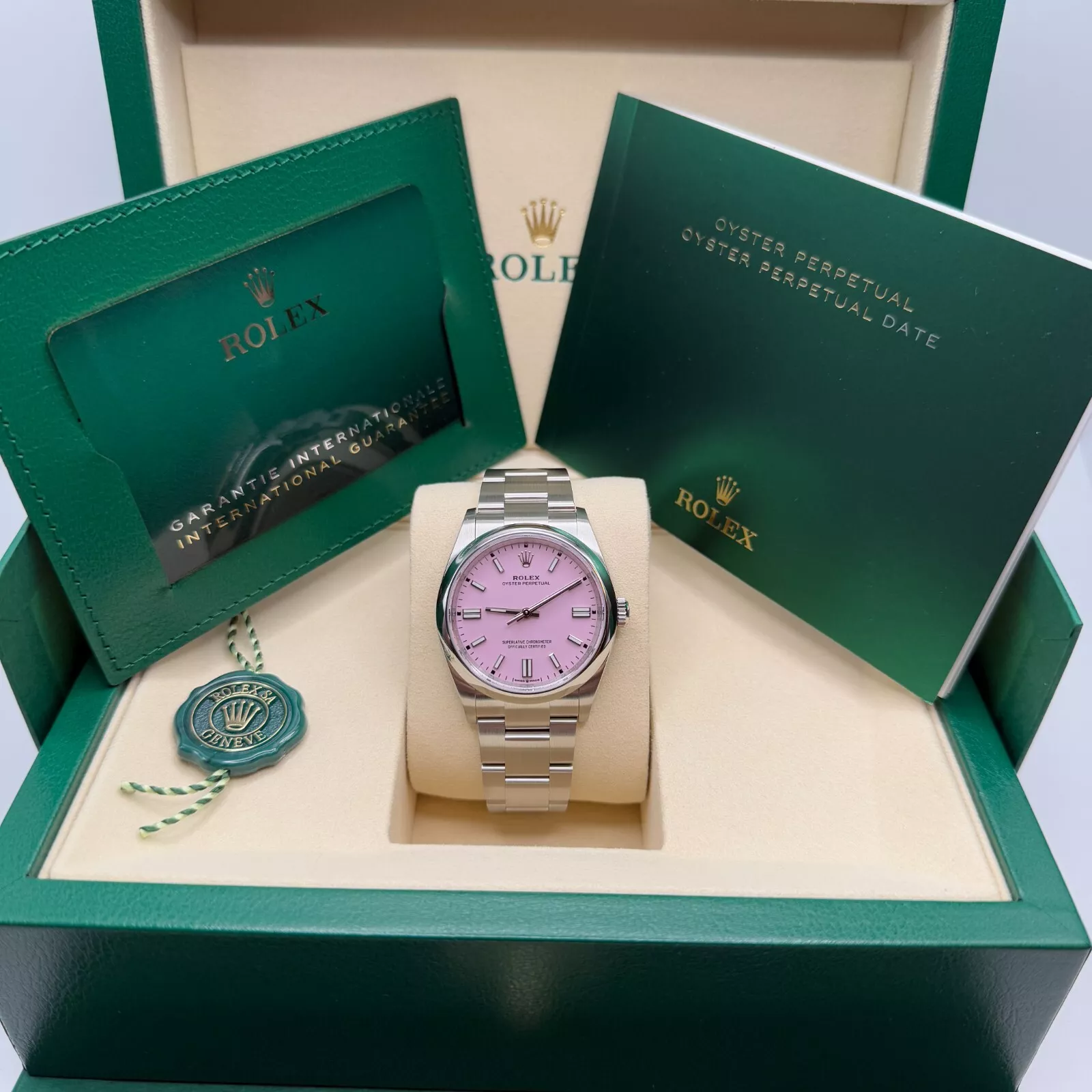 Rolex Oyster Perpetual 36mm 126000-0008 Candy Pink Dial Oyster Stainless Steel - Image 10