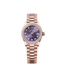 Alternative view of Rolex Lady-Datejust 28mm 279135RBR Aubergine Diamond Dial