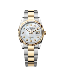Alternative view of Rolex  Datejust 36mm 126233 MOP Diamond Dial Jubilee Two-Tone Bracelet Watch