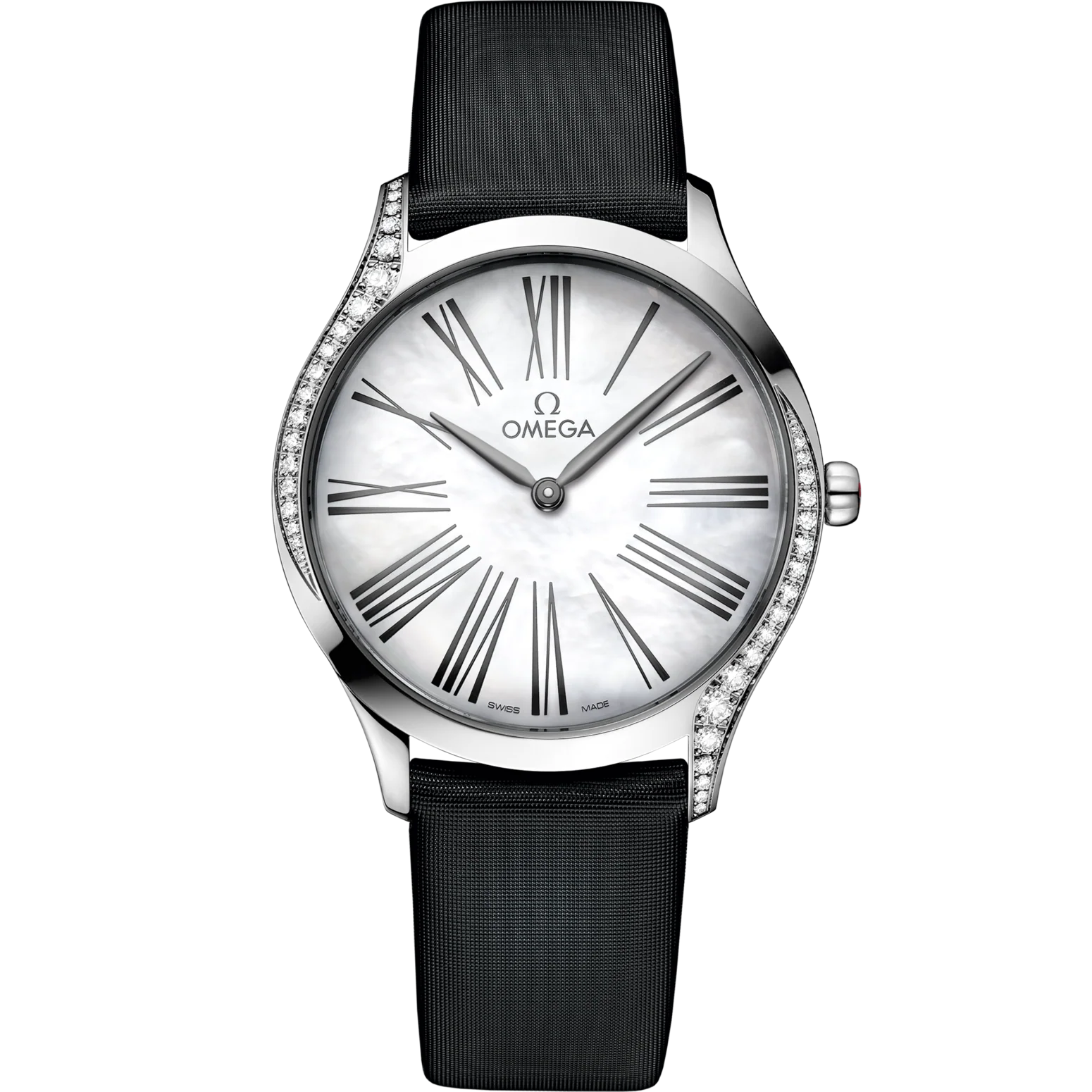 Omega De Ville Trésor 36mm White Dial with Diamonds Stainless Steel Strap 428.17.36.60.05.001