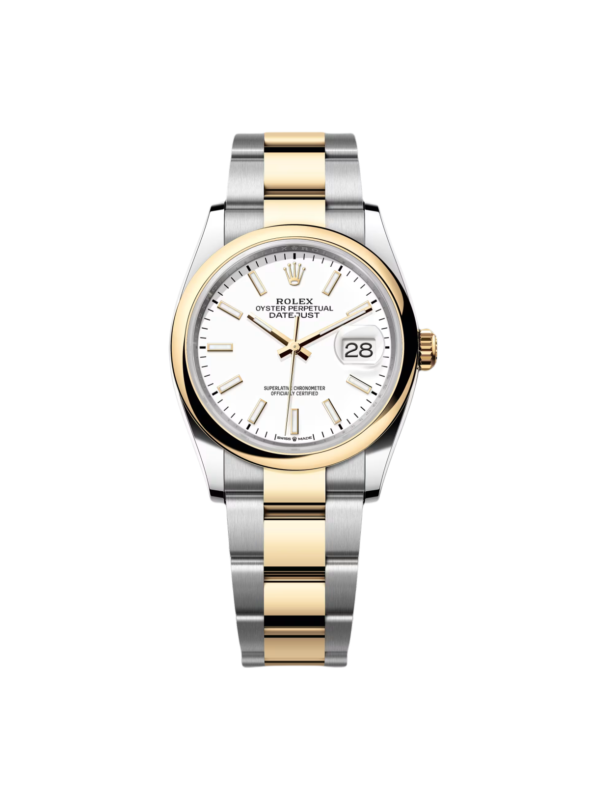 Rolex Datejust 36mm 126203 White Dial Domed Bezel Jubilee Bracelet