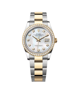 Alternative view of Rolex  Datejust 36mm 126283 White Mother-of-Pearl Dial Jubilee Bracelet Watch