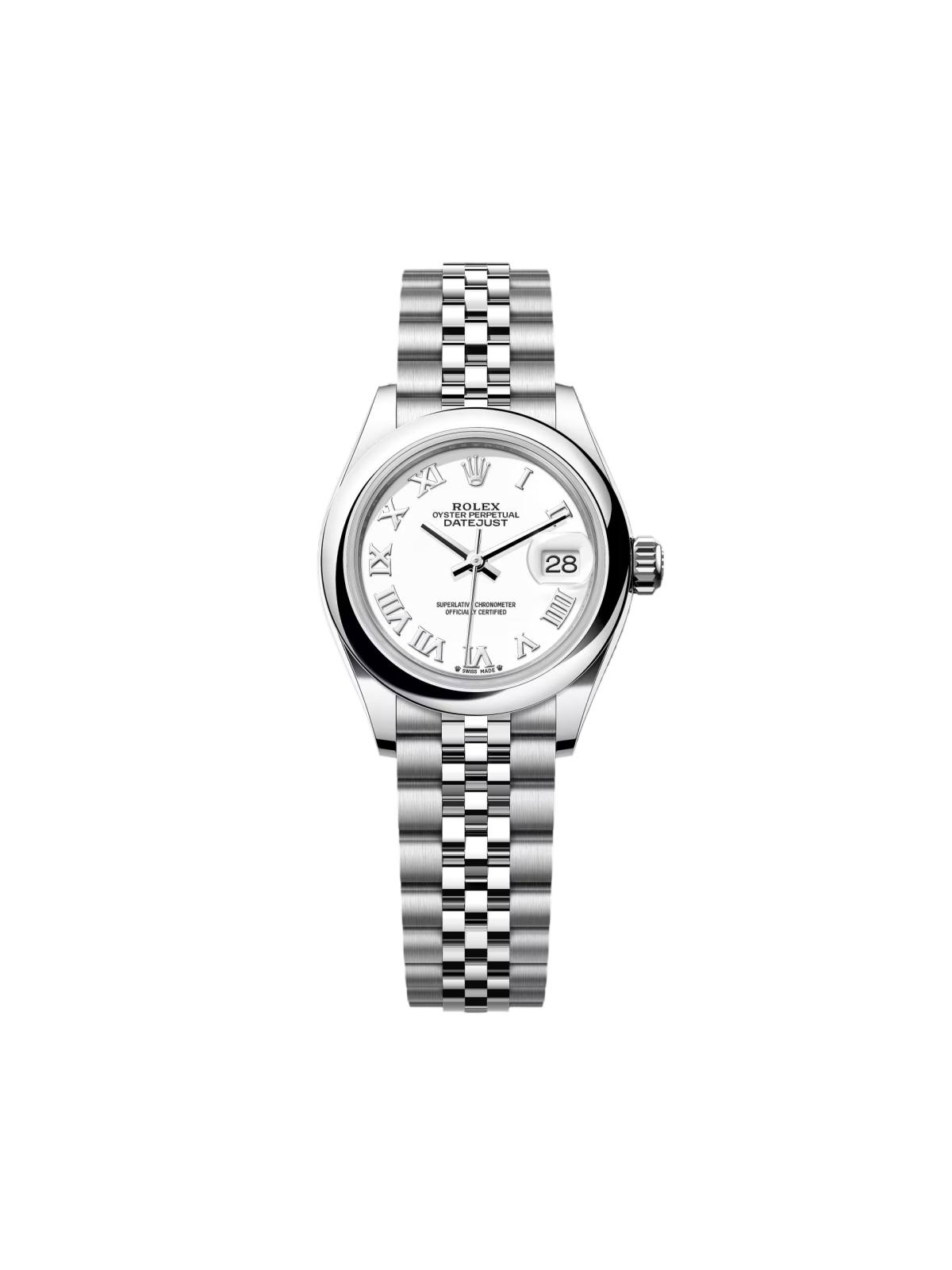 Rolex Lady-Datejust 279160 Oyster Perpetual 28mm White Dial Oyster Bracelet