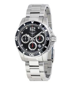 Longines Men's L3.744.4.56.6 HydroConquest Chronograph Stainless Steel Watch