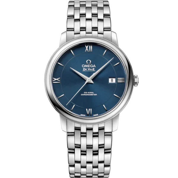 Omega De Ville Prestige 39.5 mm Blue Dial Stainless Steel Bracelet 424.10.40.20.03.001