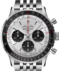 Alternative view of Breitling AB0138241G1A1 Navitimer B01 Silver Dial - ??ew