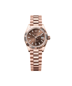 Rolex Lady-Datejust 28mm 279175 Chocolate Dial President Everose Gold