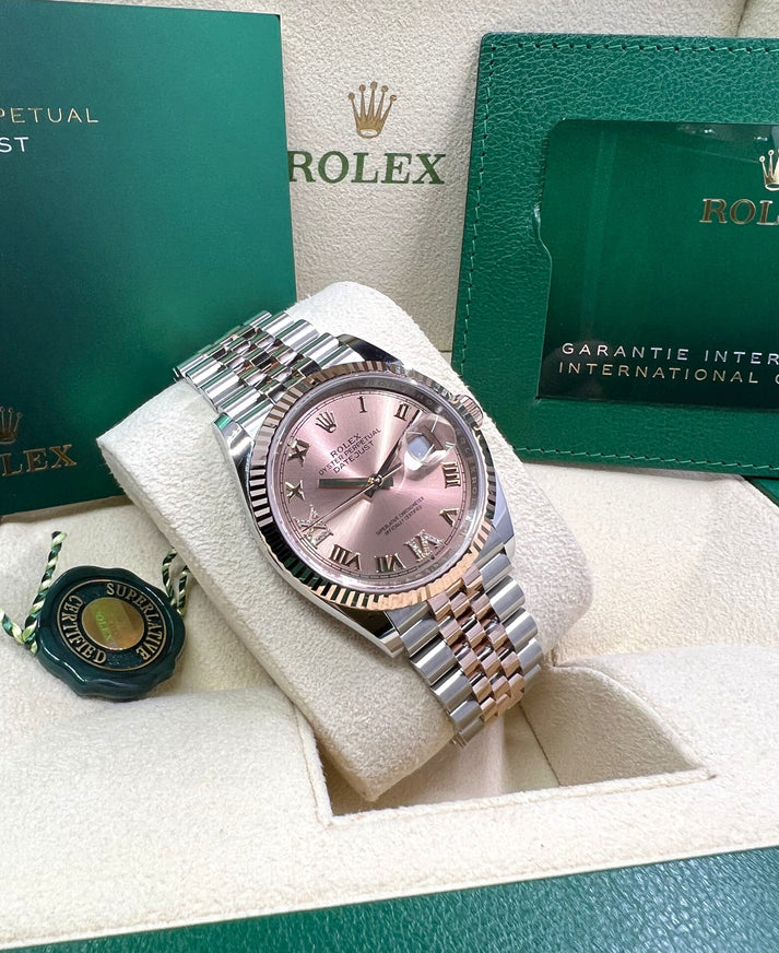 Rolex Datejust 36mm 126231 Rose Dial Oyster Bracelet - Image 4