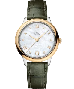 Omega De ville Prestige Stainless steel & 18K Yellow Gold Lady's Watch 34mm 434.23.34.20.55.002