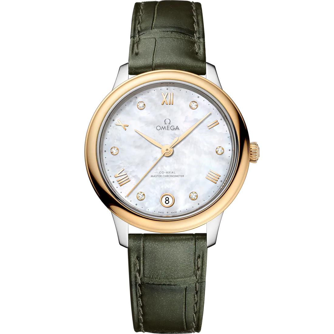 Omega De ville Prestige Stainless steel & 18K Yellow Gold Lady's Watch 34mm 434.23.34.20.55.002