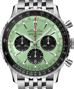 Alternative view of Breitling AB0138241L1A1 Navitimer B01 Green Dial - ??ew