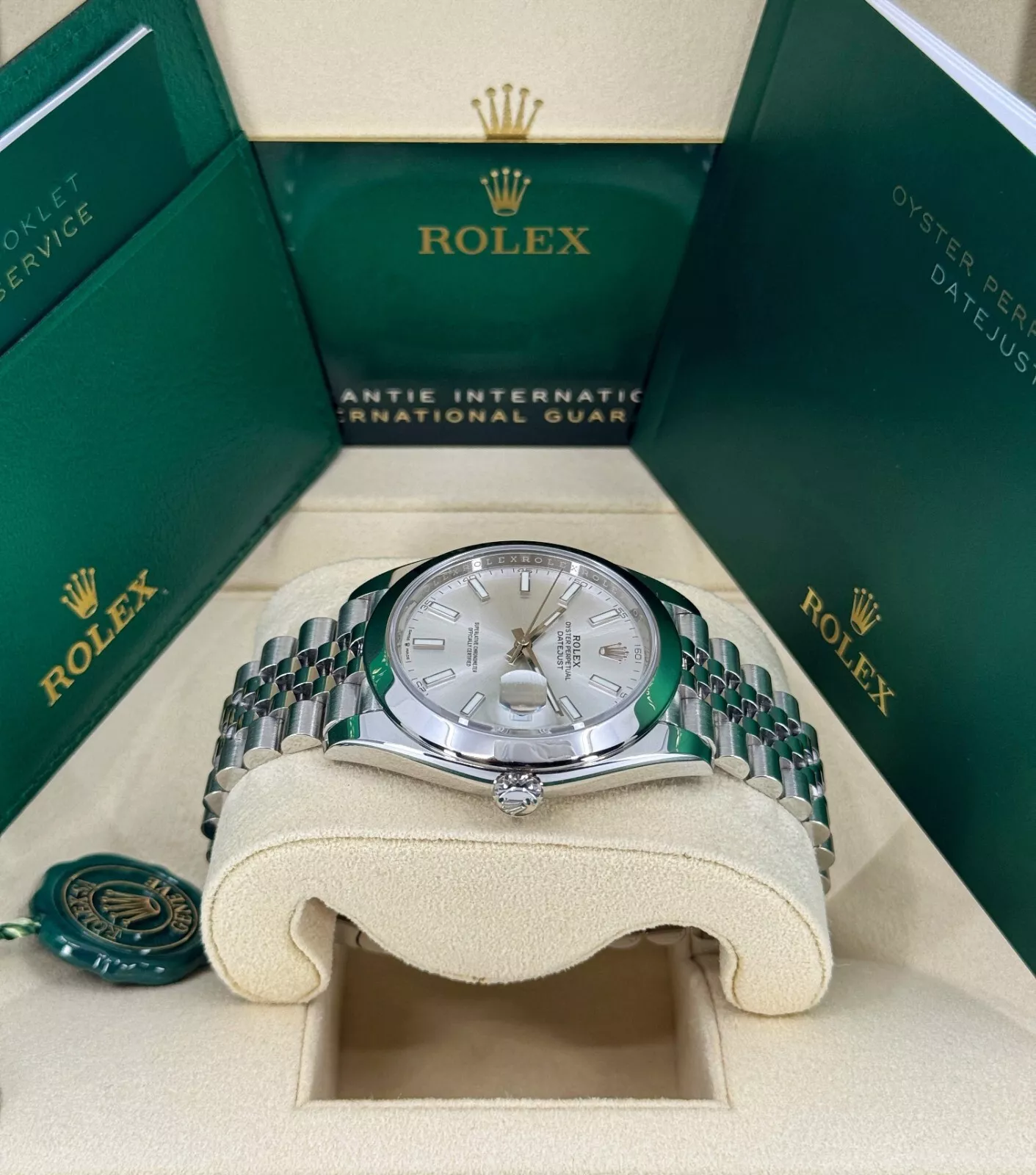 Rolex Datejust 41mm 126300 Silver Index Jubilee Stainless Steel Watch - Image 5