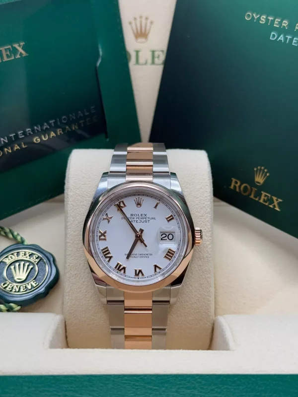Rolex  Datejust 36mm 126201 White Dial Oyster Bracelet Watch