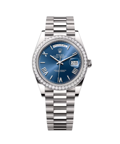 Rolex Day-Date 40mm 228349RBR-0005 Bright Blue Dial President Bracelet