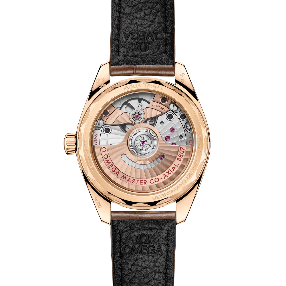 Omega Seamaster Aqua Terra 150M 34 mm Yellow Dial with Diamonds Moonshine™ 18k Yellow Gold Strap 220.58.34.20.99.008 - Image 2