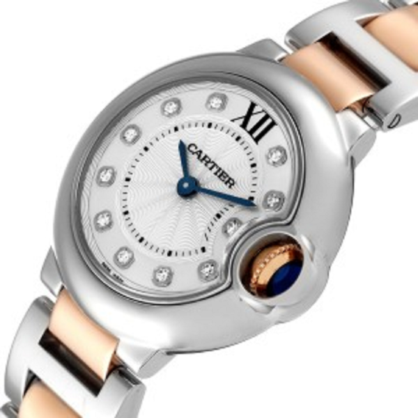 Cartier BALLON BLEU Rose Gold Mix Diamond Dial 36mm