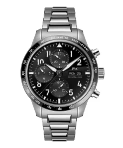 IWC Pilot Performance Chronograph 41mm AMG Mens Watch Black Titanium IW388304