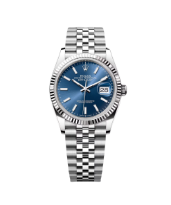 Alternative view of Rolex  Datejust 36mm 126234 Blue Index Dial 36mm Oyster Stainless Steel
