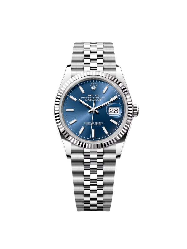 Rolex  Datejust 36mm 126234 Blue Index Dial 36mm Oyster Stainless Steel