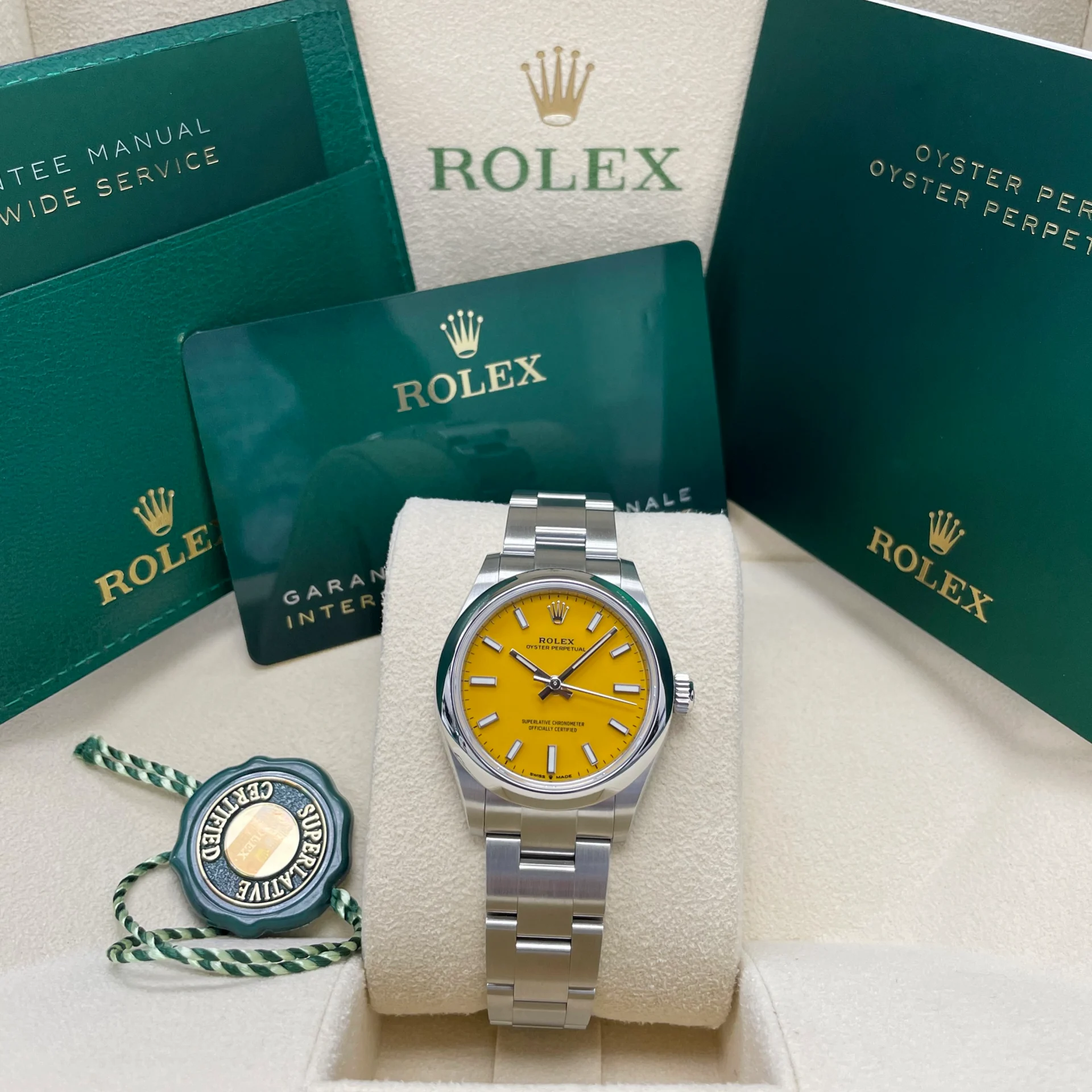 Rolex Oyster Perpetual 31mm 277200 Yellow Index - Image 7