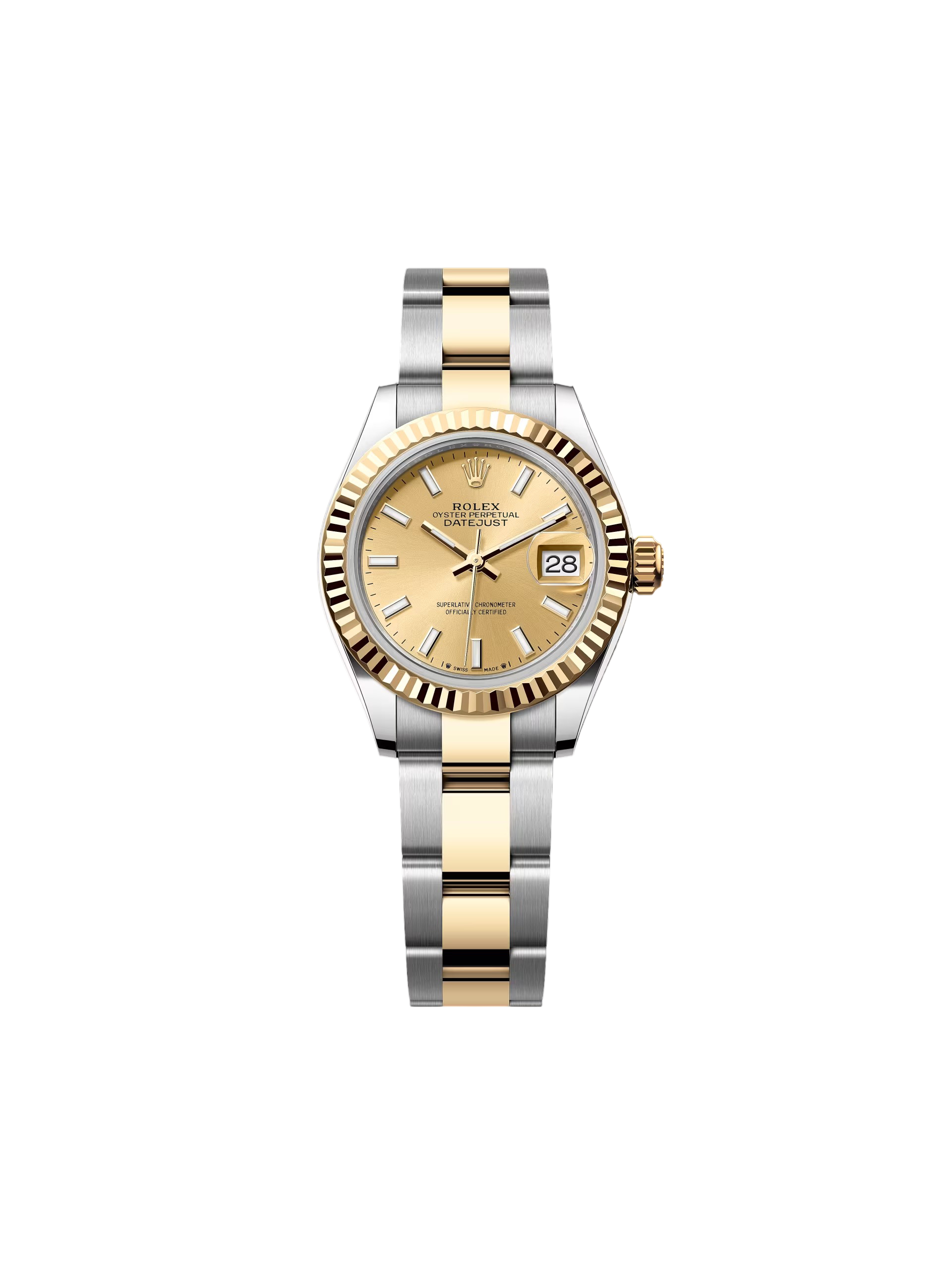 Rolex Lady-Datejust 28mm 279173 Champagne Index Dial Oyster Bracelet