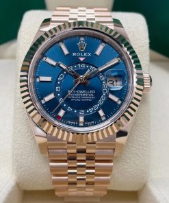 Alternative view of Rolex  Sky-Dweller 42mm 336935-0005 Rose Gold Blue Dial Oyster
