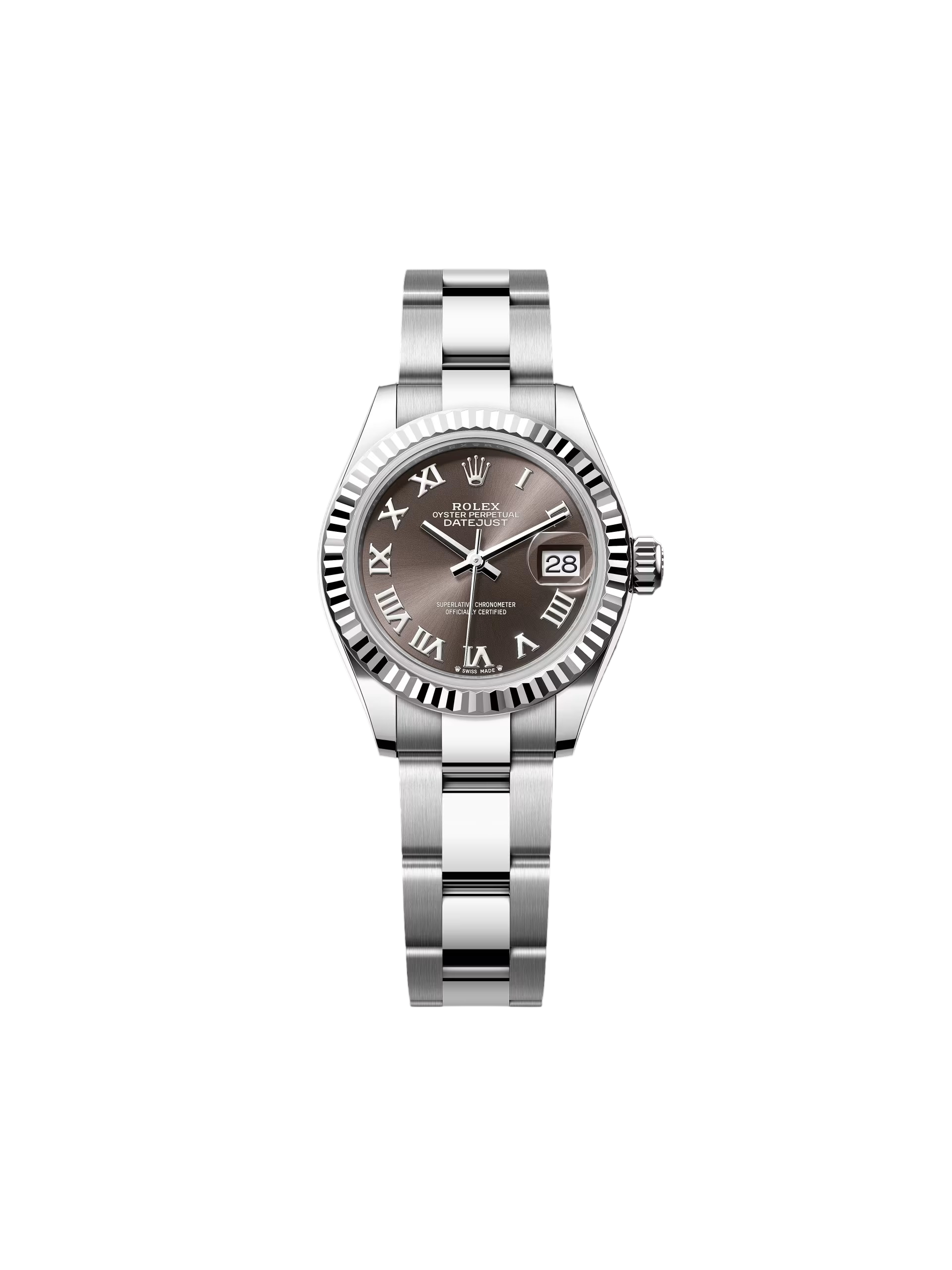 Rolex Lady-Datejust 28mm 279174 Dark Grey Roman Dial Oyster Bracelet - Image 2