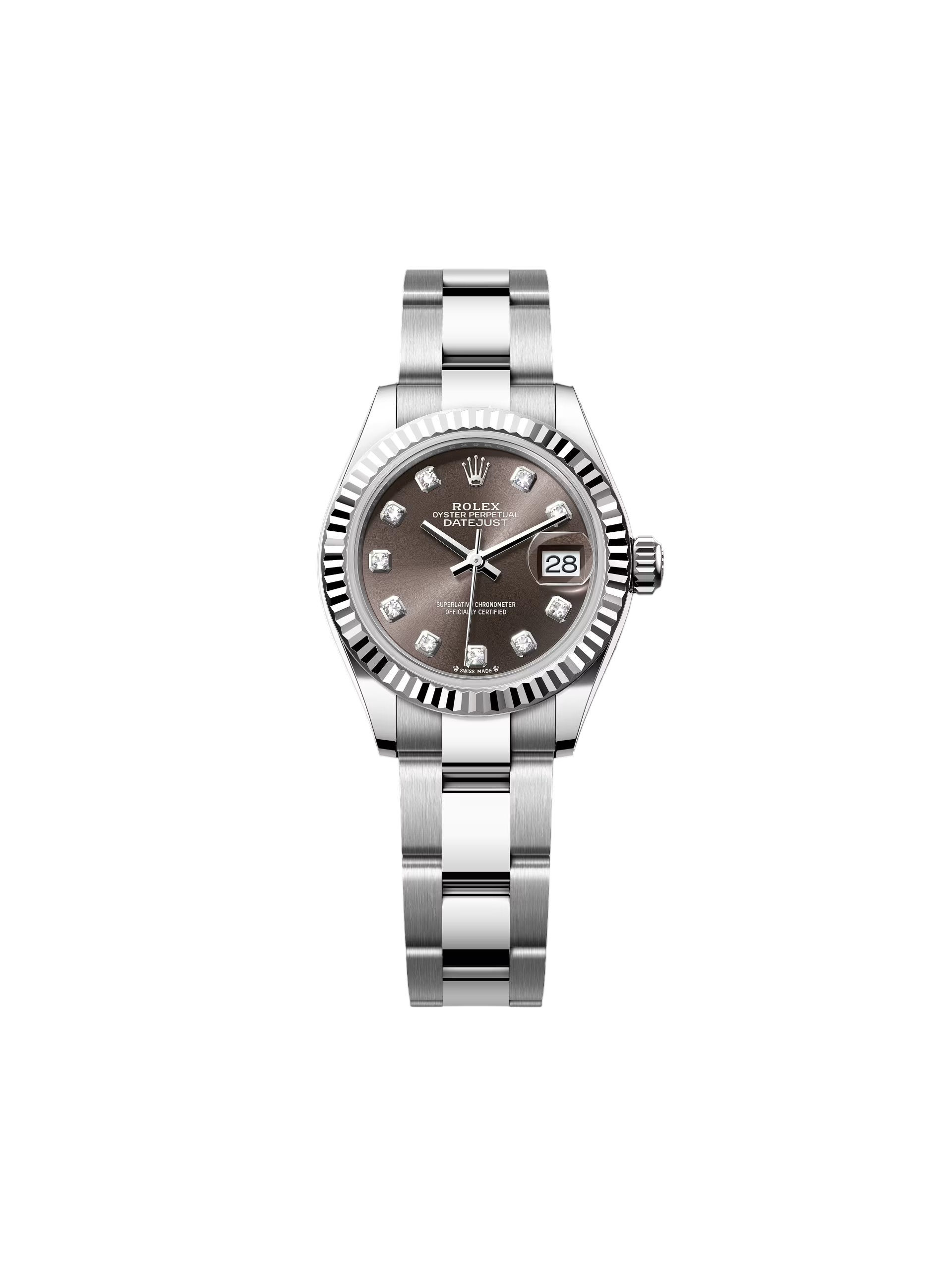 Rolex Lady-Datejust 28mm 279174 Dark Grey Diamond Dial Oyster Bracelet - Image 2