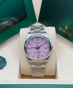 Alternative view of Rolex Oyster Perpetual 36mm 126000-0008 Candy Pink Dial Oyster Stainless Steel