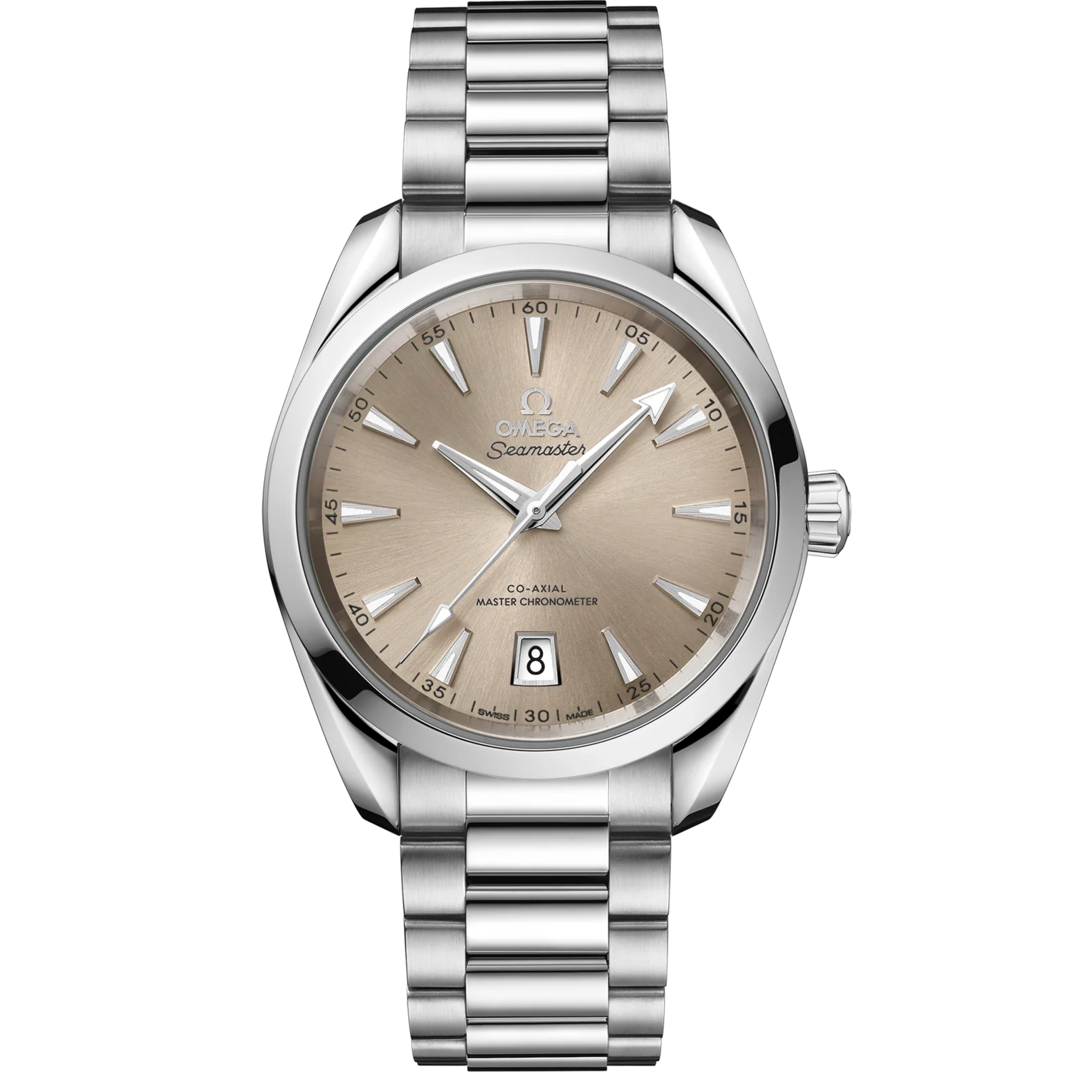 Omega Seamaster Aqua Terra Shades 38 mm Sandstone Dial Stainless Steel Bracelet 220.10.38.20.09.001